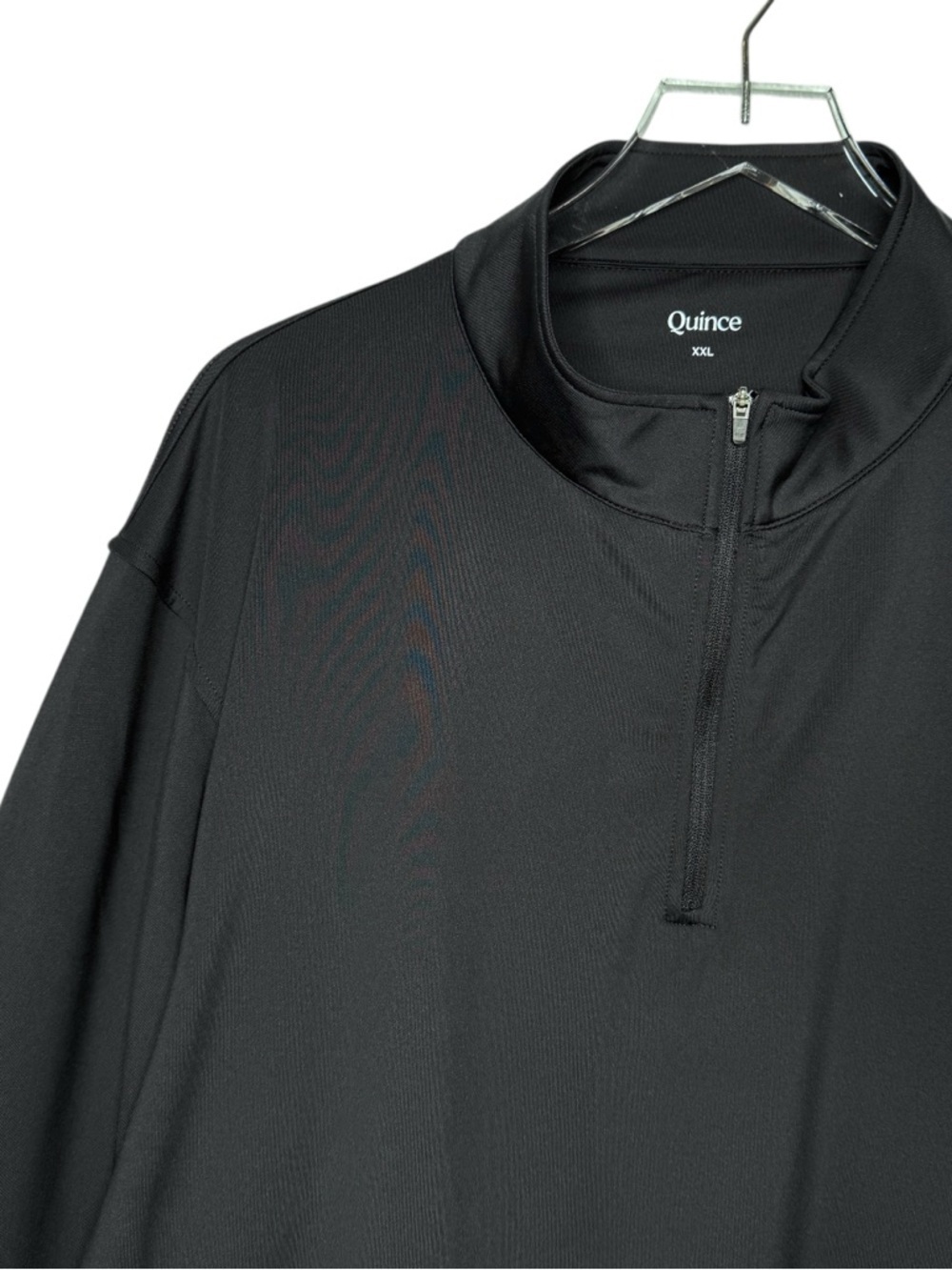 Quince Black Golf Performance Quarter Zip Long Sleeve Men’s Top Sz XXL - Picture 5 of 13